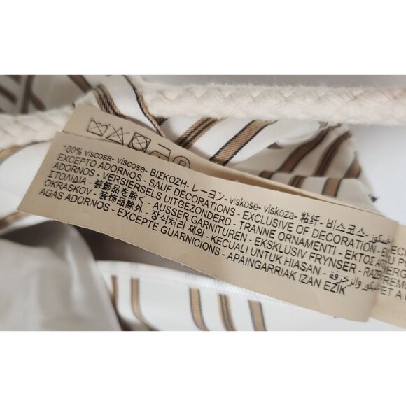 Massimo Dutti Women's Sz. 4 Stripe High Rise Trousers NWT - Picture 9 of 9